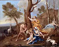 Nicolas Poussin, Jupiter enfant nourri par la chèvre Amalthée