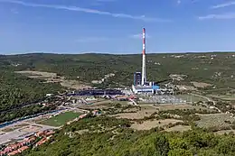 Centrale thermique de Plomin (330 MW, charbon), Istrie, 2018.