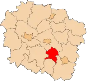 Localisation de Powiat d'Aleksandrów