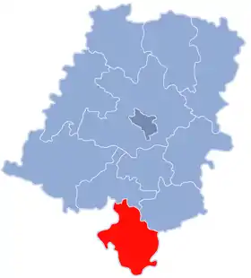 Localisation de Powiat de Głubczyce