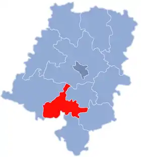 Localisation de Powiat de Prudnik