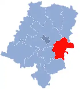 Localisation de Powiat de Strzelce