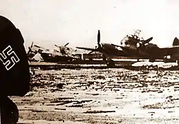 aérodrome militaire bombardé