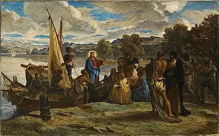 Prédiction du Christ sur le lac de Tibériade (1862), musée municipal de Bourg-en-Bresse.