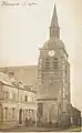 L'ancienne église détruite dans les combats d'octobre 1918.