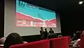 Arnaud et Jean-Marie Larrieu présentent un film lors du festival Confrontation 2017.