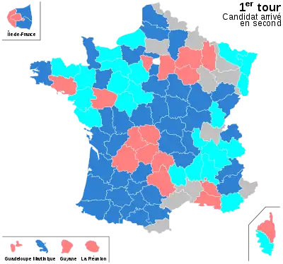 Candidat arrivé en seconde position