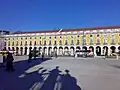 Praça do Comércio à Lisbonne.