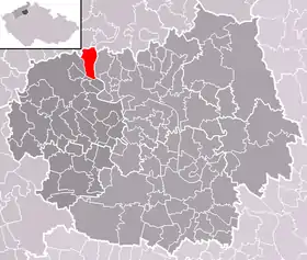 Localisation de Prackovice nad Labem