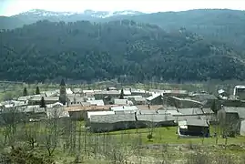 Photo de Prades pris depuis le haut du village.