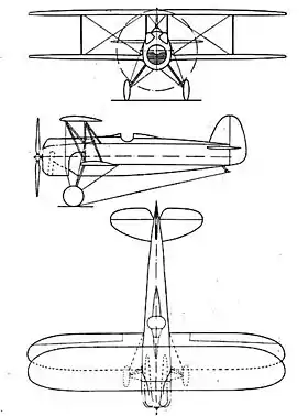 vue en plan de l’avion