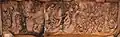 Linteau de la porte principale du gopura oriental externe: Krishna combattant Kaliya, le naga à cinq têtes