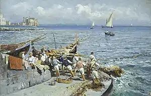 Attilio Pratella, Pescatori a Napoli (XIXe siècle).