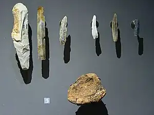 Outils lithiques, Combarelles (Dordogne)- Musée national de Préhistoire, Les Eyzies
