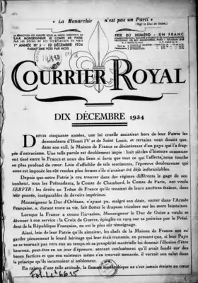 Image illustrative de l’article Courrier royal