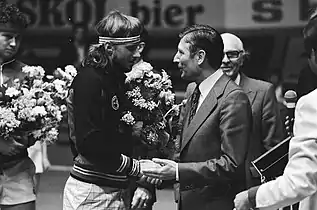 Van Agt felicite Björn Borg en 1979