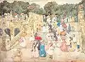 Maurice Prendergast, The Mall Central Park (1901).