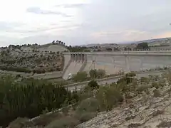 Barrage de Los Rodeos sur le río Mula (es) à la limite avec les communes d'Alguazas et Campos del Río.