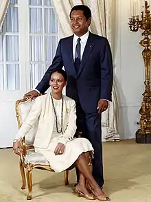 Michèle Bennett et son époux Jean-Claude Duvalier.