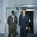 John Fitzgerald Kennedy avec Ahmed Sékou Touré à la Maison-Blanche en 1962.