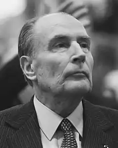 François Mitterrand,réélu.