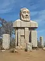 Statue de Kruger par Coert Steynberg inaugurée à l'entrée de Kruger Gate en 1976