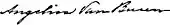 signature d'Angelica Singleton Van Buren