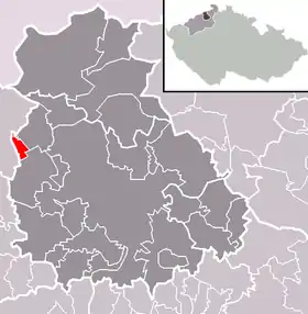 Localisation de Přestanov