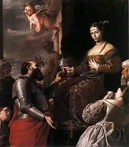 La Mort de Sophonisbe,1670, Mattia Preti.