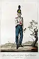 Officier des Gardes du Corps en petit uniforme, 1815