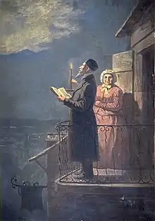 Prière du soir, Alphonse Levy (1883).