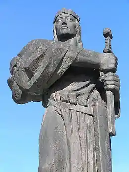 Statue du prince Pribina à Nitra.