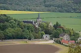 Vue du prieuré,