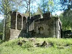 Ruines du prieuré de Bonneval sur la commune de Saint-Baslemont.