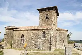 Facade sud du prieuré de Saint-Andéol