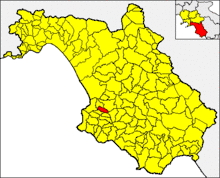 Localisation de Prignano Cilento