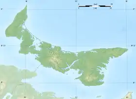 Voir sur la carte topographique de l'Île-du-Prince-Édouard
