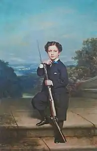 Le prince impérial peint en 1864 par Franz Xaver Winterhalter.