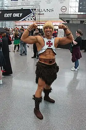 Un cosplay de Musclor à la New York Comic Con de 2013.