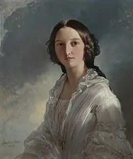 Portrait de la princesse Théodora de Hohenlohe-Langenbourg (1855).