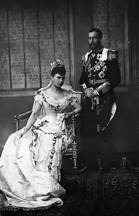 Le prince George et Mary de Teck.