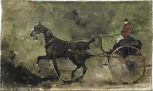 La Charrette anglaise (vers 1880), musée des Beaux-Arts de Libourne.