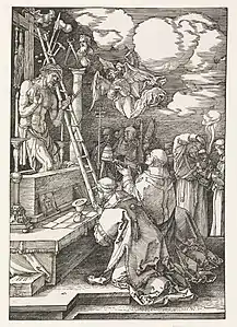 Messe de saint Grégoire, 1511, Albrecht Dürer, National Gallery of art de Washington.