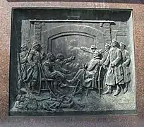 Bas-relief sur le mémorial du Prince-Albert, Berlin.