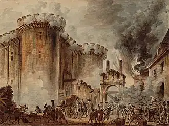 Prise de la Bastille le 14 juillet 1789.
