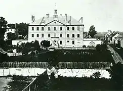 Vieille prison de Trois-Rivières, vers 1880.