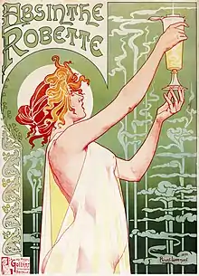 Henri Privat-Livemont, Absinthe Robette, affiche (1896).