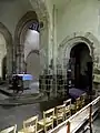 Ouverture des bas-côtés dans le transept