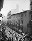 Joaquim Morello, La Procession de la Fête-Dieu place Santa Anna à Barcelone, 1900.