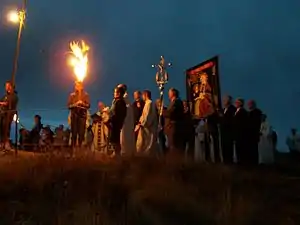 Procession aux flambeaux le samedi 24 août 2013.